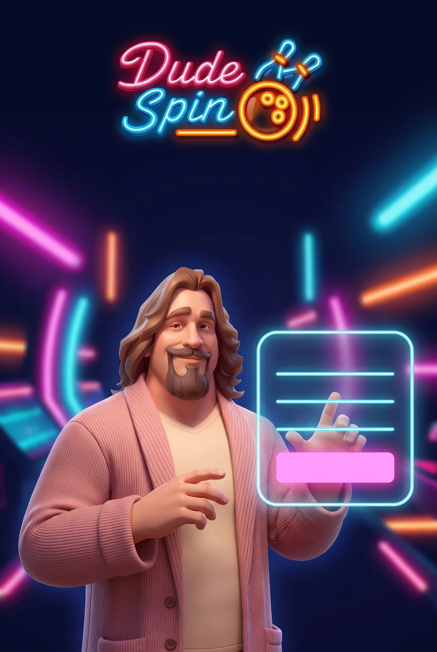 Dude Spin: illustrazione della guida alla registrazione